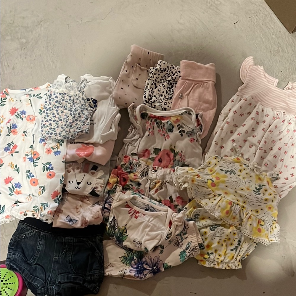Floral and Pink Kids Clothing Set
